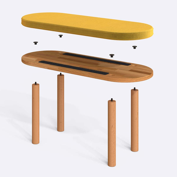 Shiv Bench – 39" x 15" (100 x 38 cm)