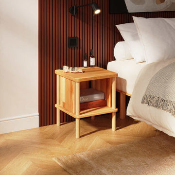 Eona Bedside Table – 15" x 15" (38 x 38 cm)