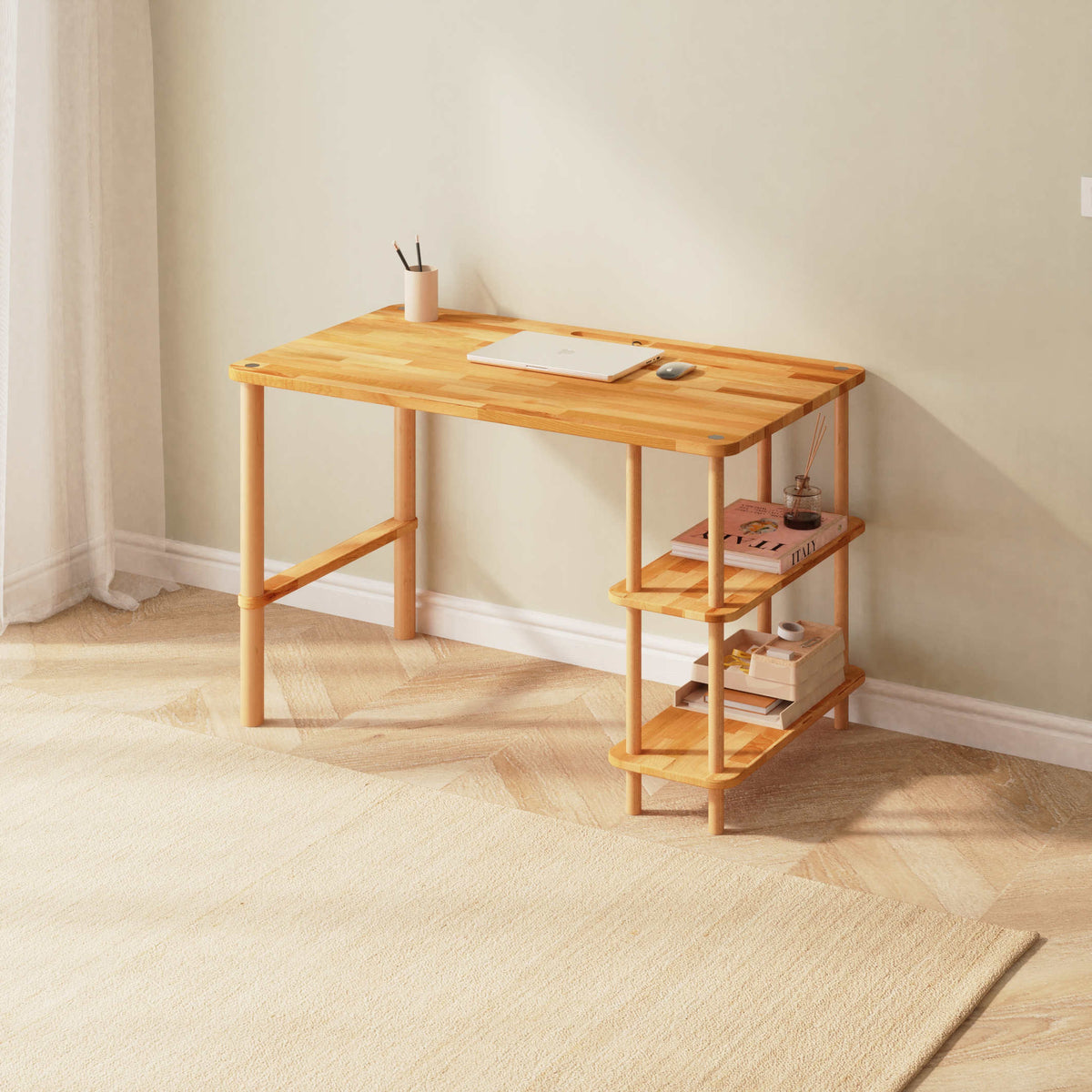 Rylai Desks — a solid beech piece from the collection