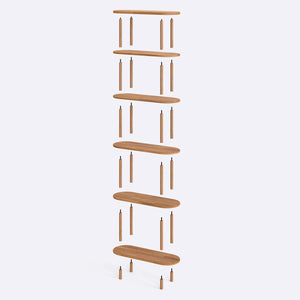 Kaer 6 Bookcase – 31" x 11" (80 x 28 cm)