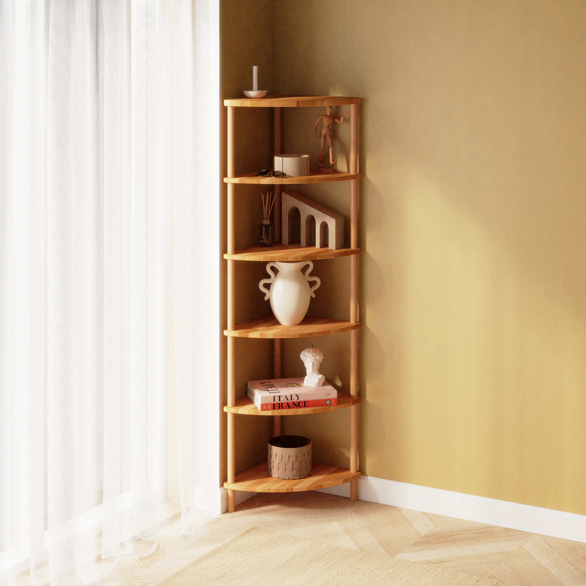 Amay Bookcases — a solid beech piece from the collection