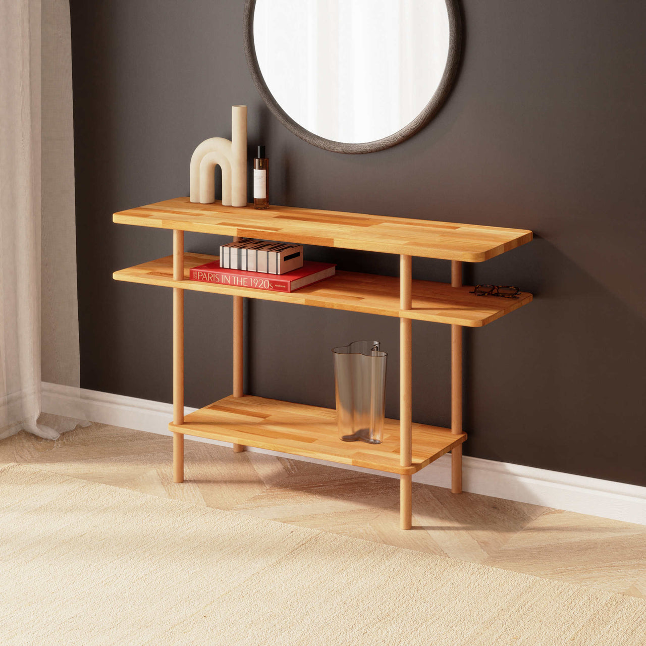 Elva Console Tables — a solid beech piece from the collection