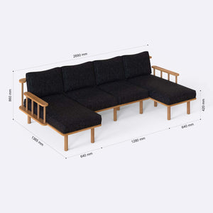 Lore U Shaped Sofa