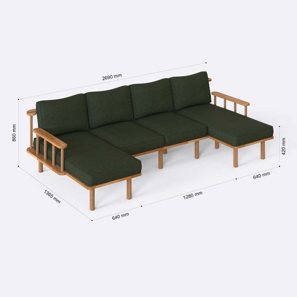 Lore U Shaped Sofa