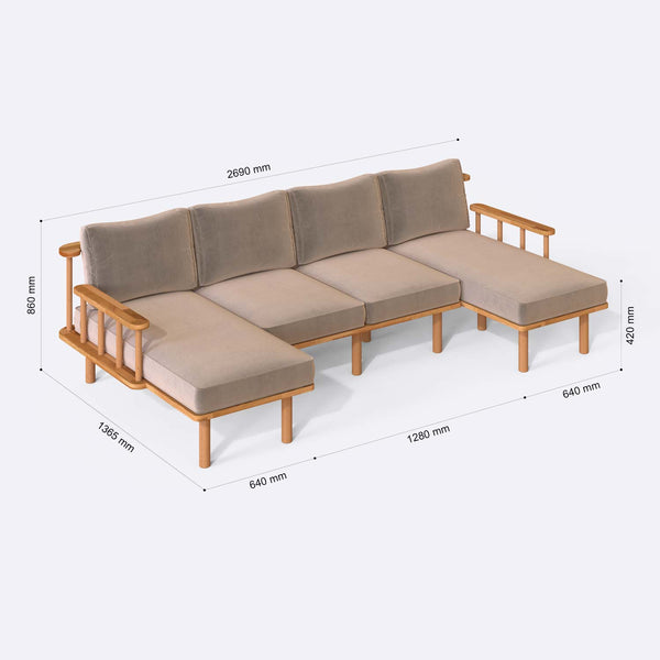 Lore U Shaped Sofa