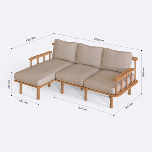 Lore Two Seat with Right Chaise