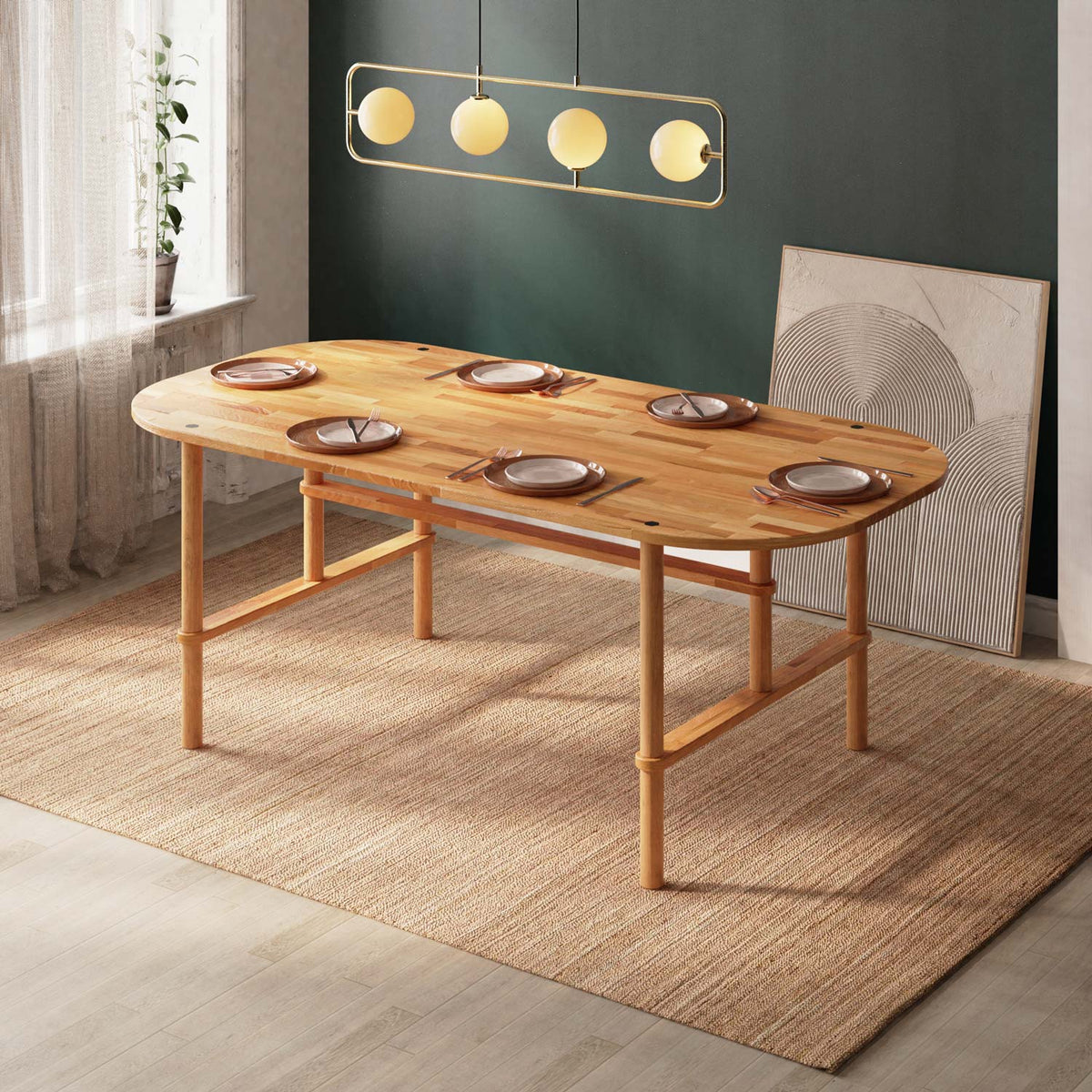 Agna Dining Tables — a solid beech piece from the collection