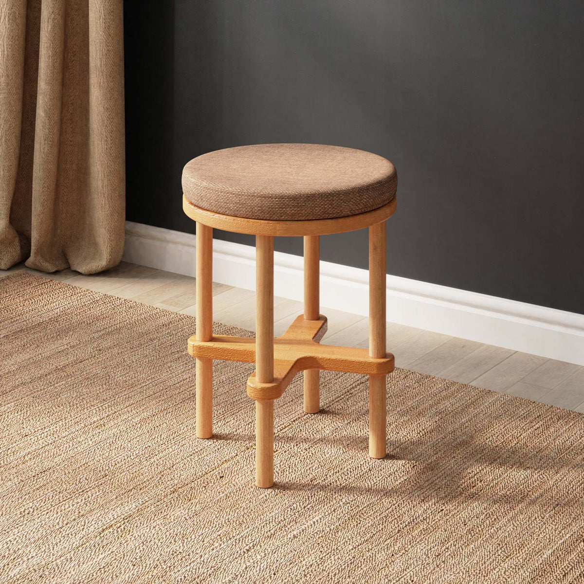 Lat Stools — a solid beech piece from the collection