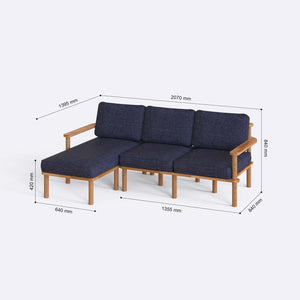 Bral Two Seat with Right Chaise