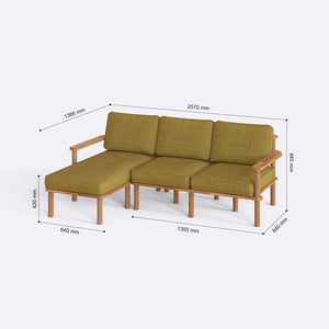 Bral Two Seat with Right Chaise
