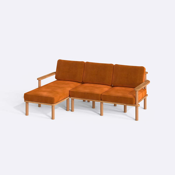 Bral Two Seat with Right Chaise
