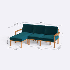 Bral Two Seat with Right Chaise