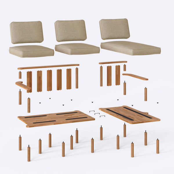 Bral Two Seat with Left Chaise