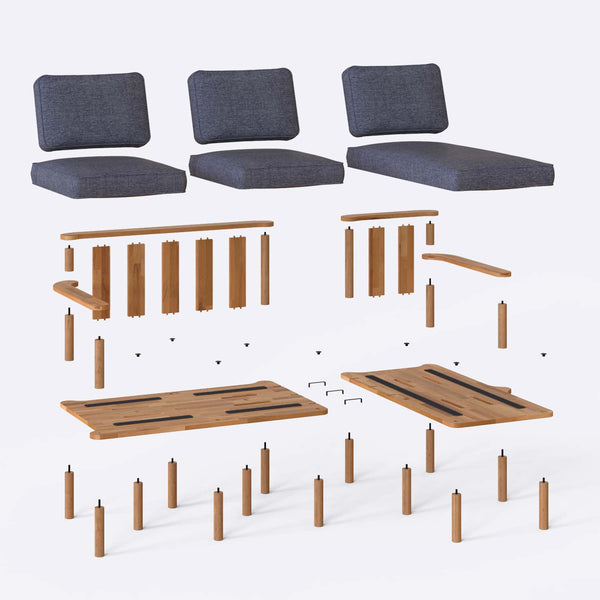 Bral Two Seat with Left Chaise