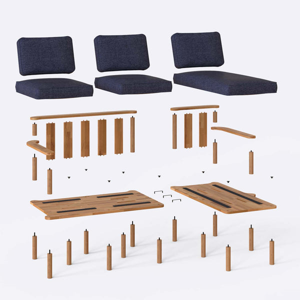 Bral Two Seat with Left Chaise