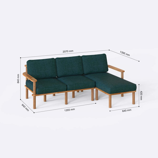 Bral Two Seat with Left Chaise