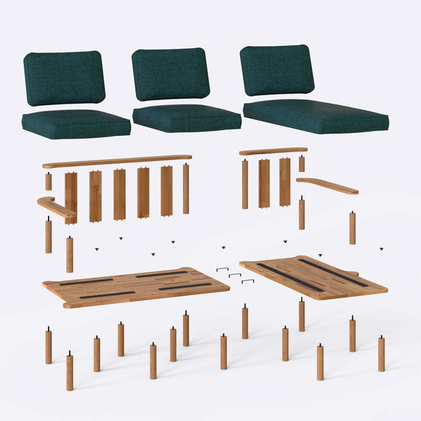 Bral Two Seat with Left Chaise