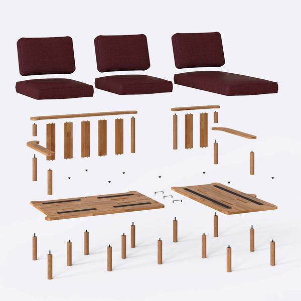 Bral Two Seat with Left Chaise