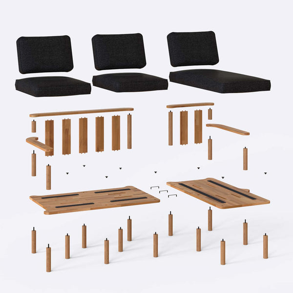 Bral Two Seat with Left Chaise