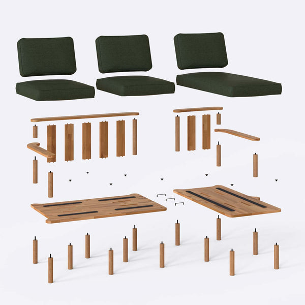 Bral Two Seat with Left Chaise