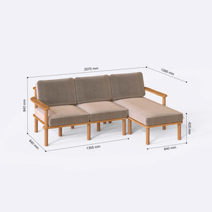 Bral Two Seat with Left Chaise