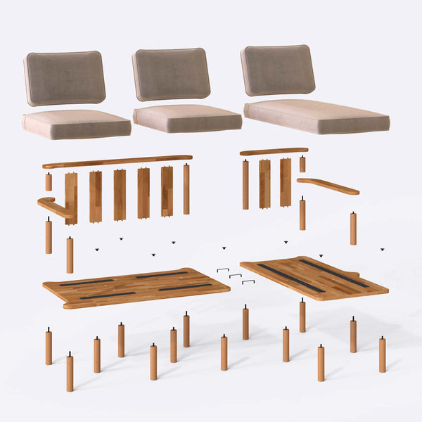 Bral Two Seat with Left Chaise