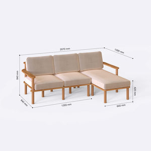 Bral Two Seat with Left Chaise
