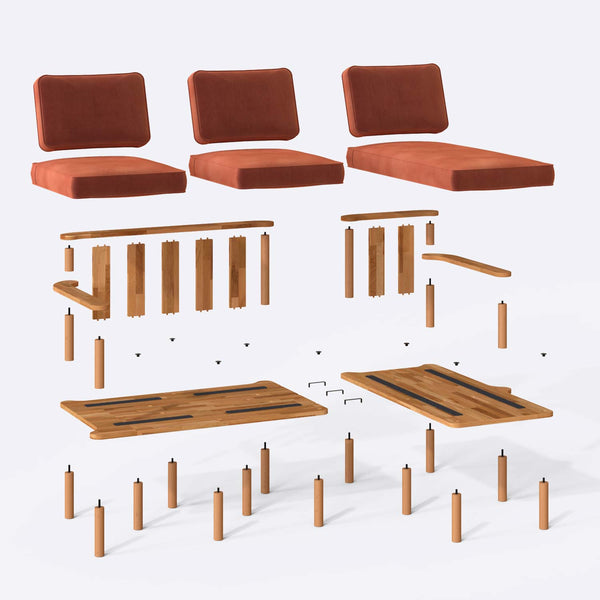 Bral Two Seat with Left Chaise
