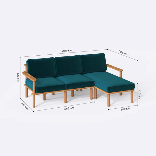 Bral Two Seat with Left Chaise