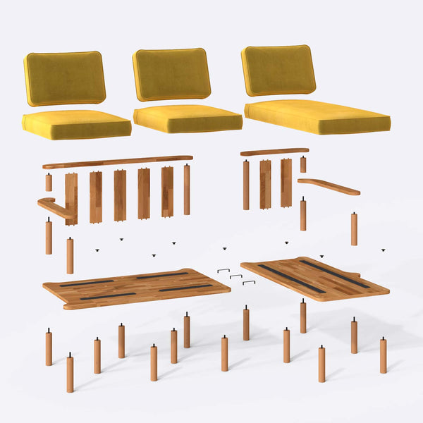 Bral Two Seat with Left Chaise