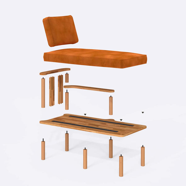 Bral Left Daybed