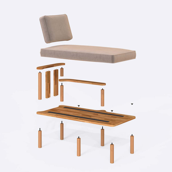 Bral Left Daybed