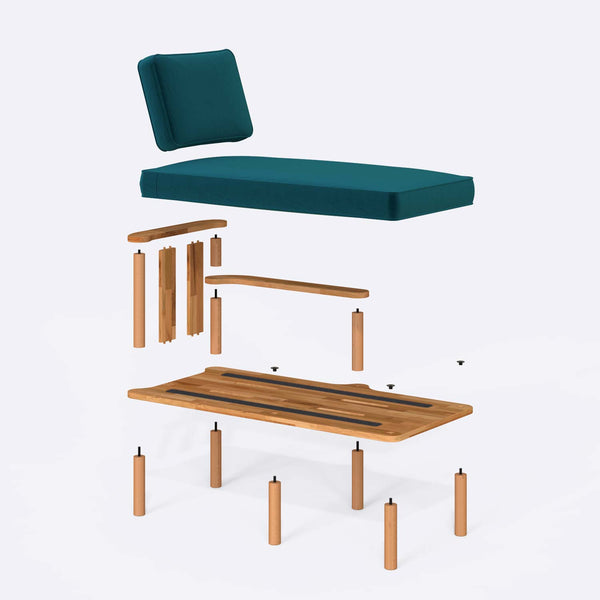 Bral Left Daybed