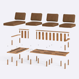Bral Three Seat with Right Chaise