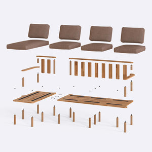 Bral Three Seat with Right Chaise