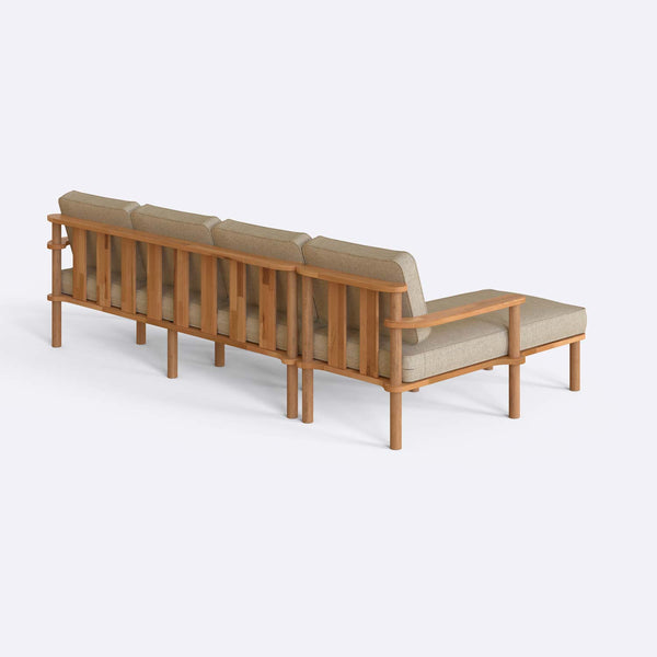 Bral Three Seat with Right Chaise