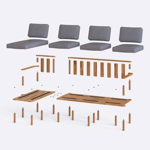 Bral Three Seat with Right Chaise