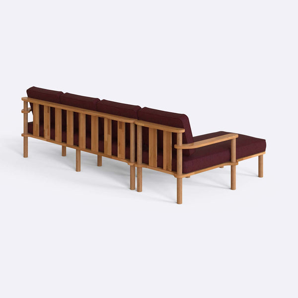 Bral Three Seat with Right Chaise