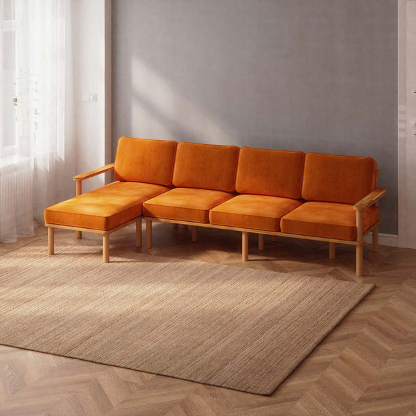 Bral Three Seat with Right Chaise