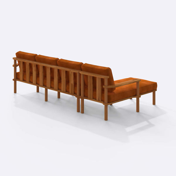 Bral Three Seat with Right Chaise