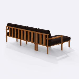 Bral Three Seat with Right Chaise