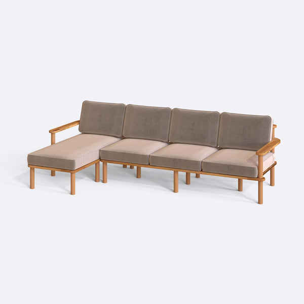 Bral Three Seat with Right Chaise