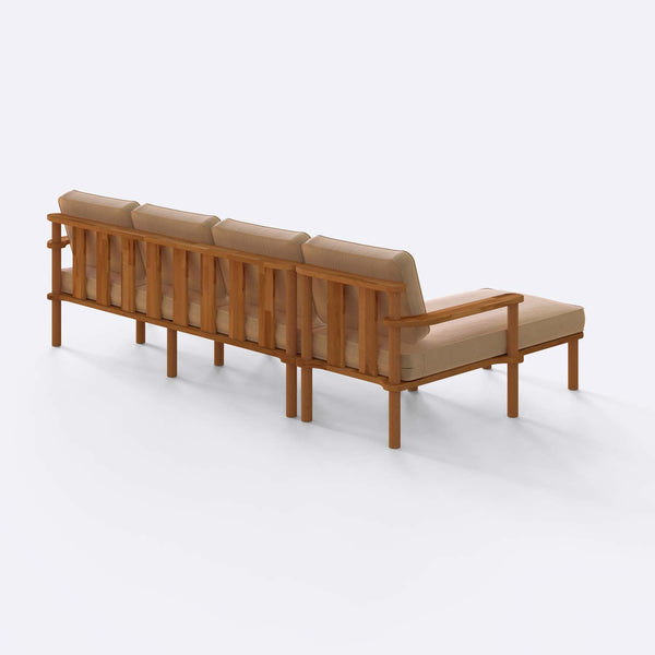 Bral Three Seat with Right Chaise