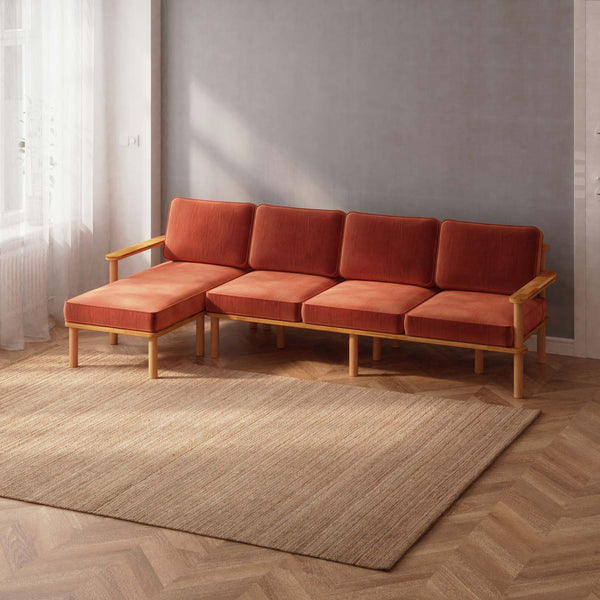 Bral Three Seat with Right Chaise
