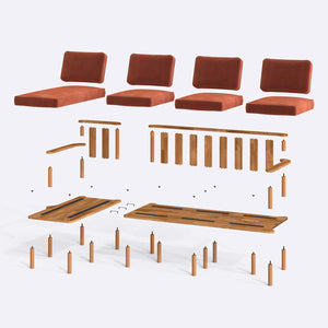 Bral Three Seat with Right Chaise