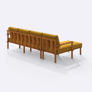 Bral Three Seat with Right Chaise