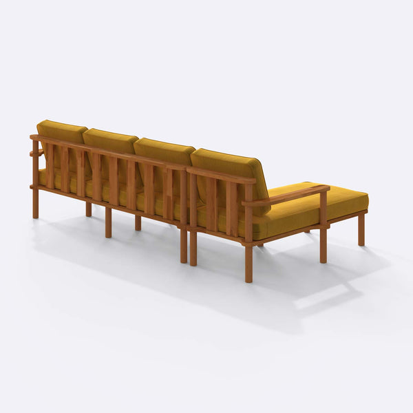 Bral Three Seat with Right Chaise