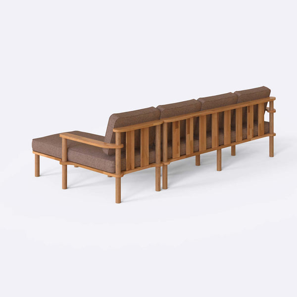 Bral Three Seat with Left Chaise