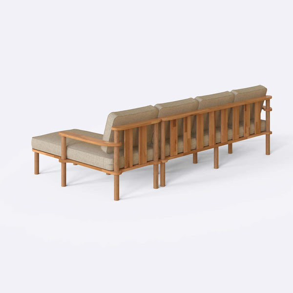 Bral Three Seat with Left Chaise