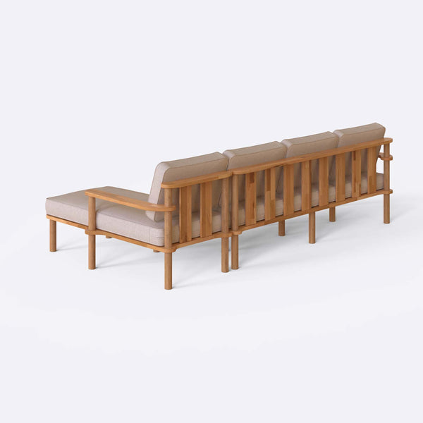 Bral Three Seat with Left Chaise